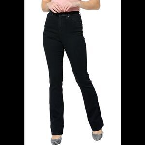 DG2 by Diane Gilman New Classic Stretch Denim Bootcut Jean Black - Tall